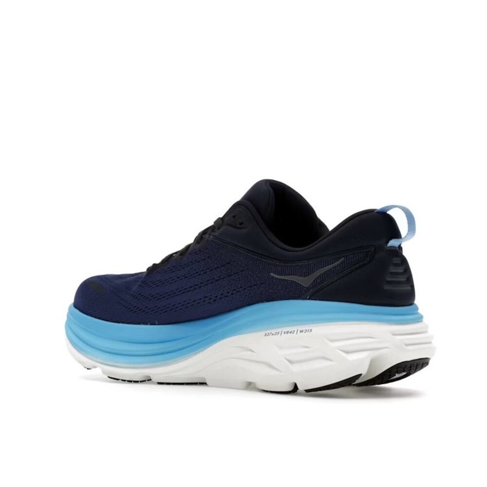 Hoka One One Bondi 8 Sneakers US 13D Navy Outer Space Running Shoes 1123202-OSAA - Picture 3 of 9